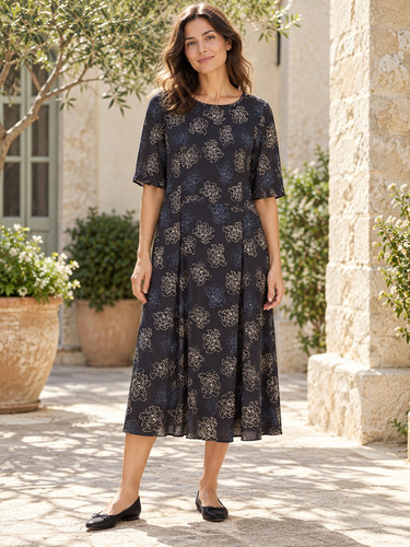 Toast floral midi dress - floral, uk