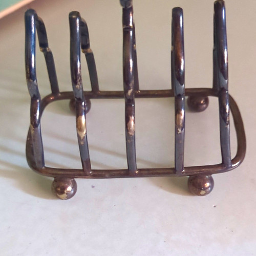 Silver metallic metal slot - silver,