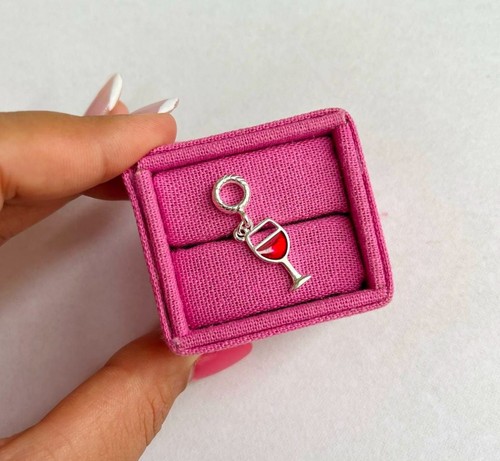 Wine glass charm a - glass,
