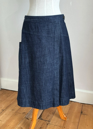 Toast denim wrap skirt - toast,