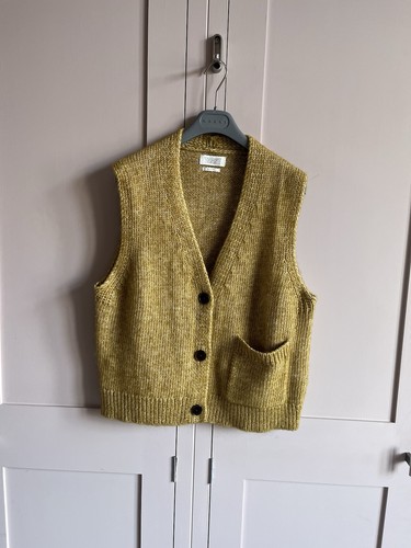 Toast knitted button vest - knitted,