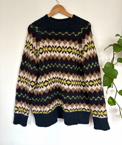 Toast fair isle knit - knit, crew