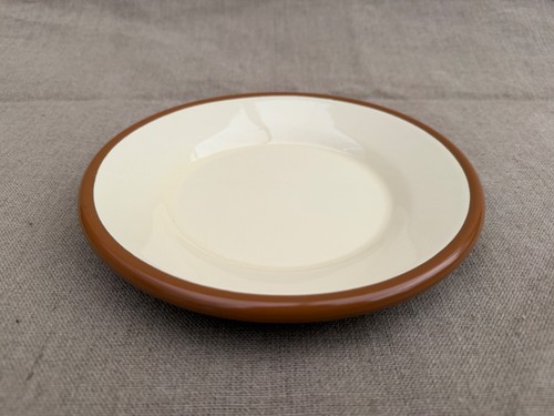 Enamel plate cumin - enamel, cream