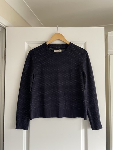 Toast wool jumper navy - wool,