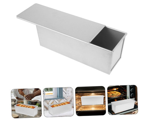 Metal sliding lid toast - toast, box