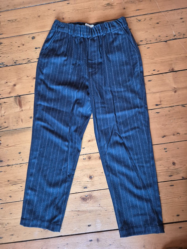 Toast woollen pinstripe pull - toast,