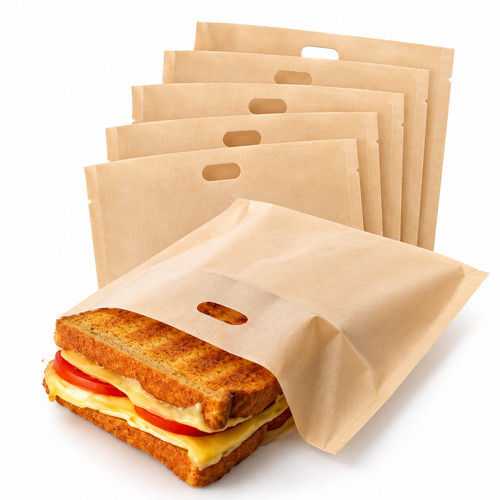 5pcs reusable toaster - reusable, bags