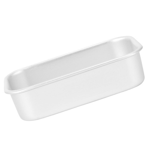 Metal loaf pan - loaf, silver