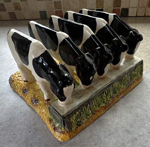 Ceramic cow animal print - ceramic,