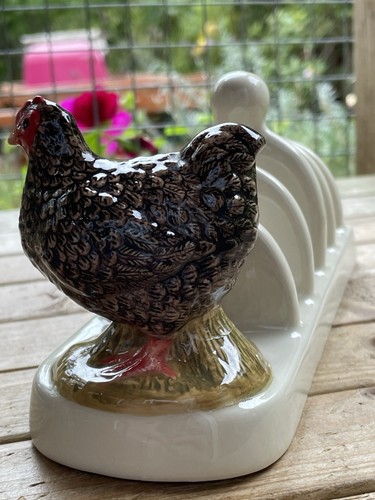 Vintage ceramic chicken toast - ceramic,