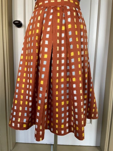 Toast retro print - skirt., burnt